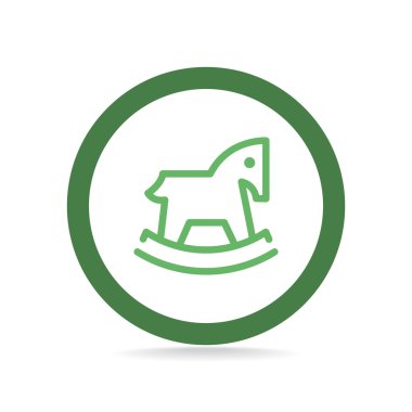 Çocuk oyuncak at web simgesi