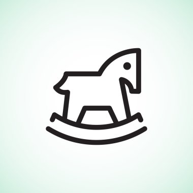 Çocuk oyuncak at web simgesi