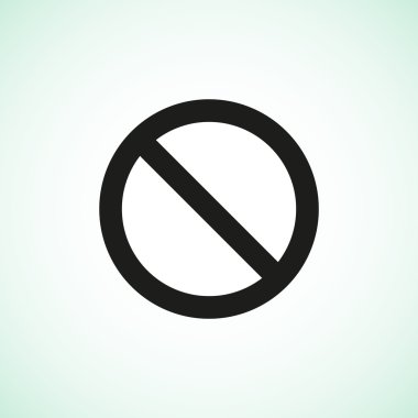 yasak işareti web simgesi