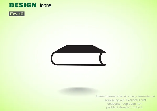 Cosed libro icono web — Archivo Imágenes Vectoriales
