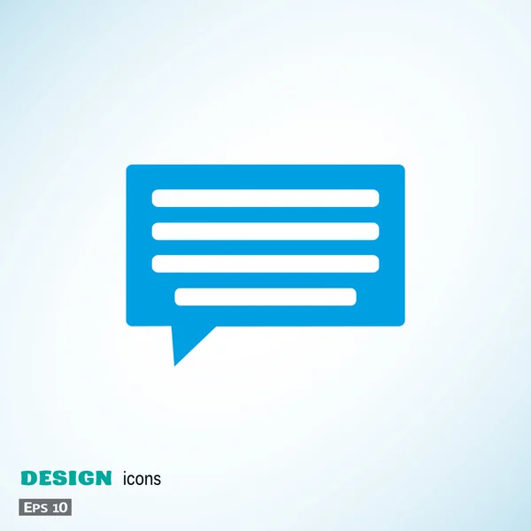 Dialogue bubble web icon — Stock Vector