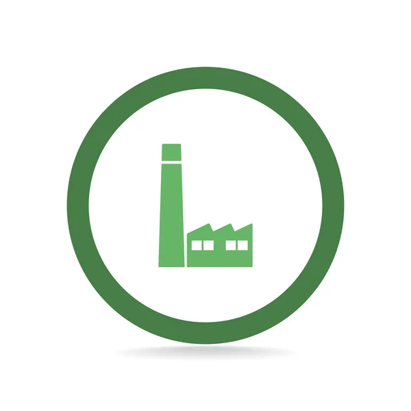 Fabrika binaları web simgesi — Stok Vektör
