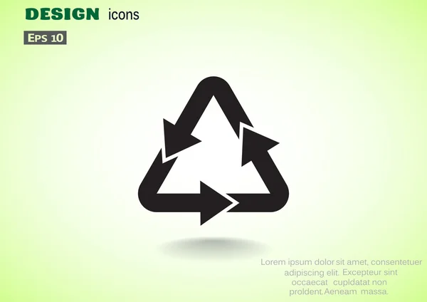 Символом переробки відходів — стоковий вектор