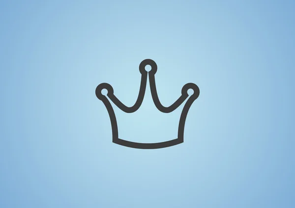 Icono de corona, concepto vip — Vector de stock