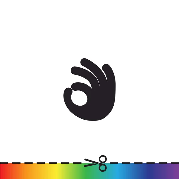 OK gesture web icon — стоковый вектор