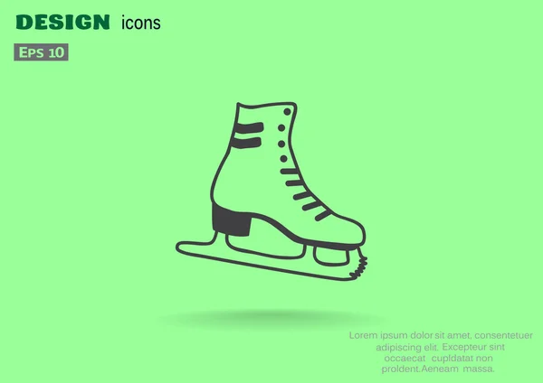 Icône web chaussures de skate — Image vectorielle