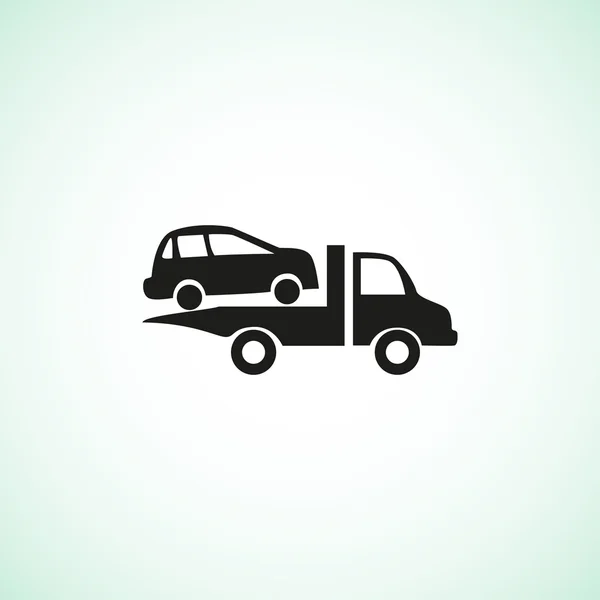Icône web évacuation de voiture — Image vectorielle
