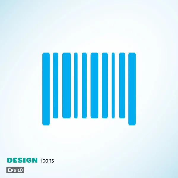 Simple barcode web icon — Stock Vector