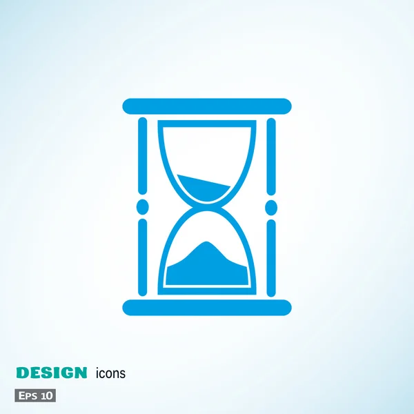 Reloj de arena icono web — Vector de stock