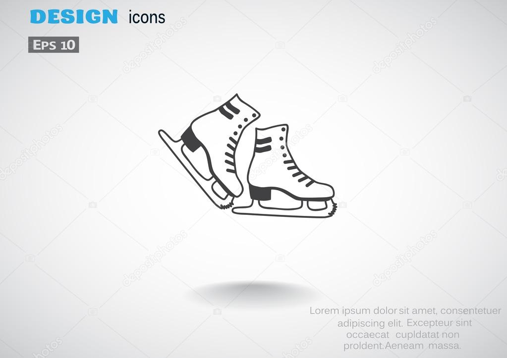 Skate shoes web icon