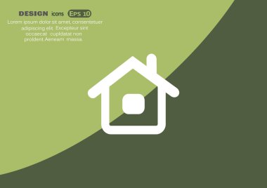 Ev basit web simgesi