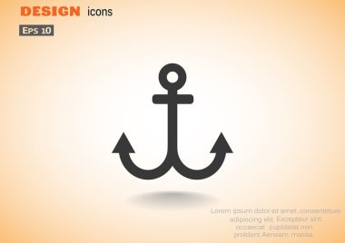 Basit çapa web simgesi