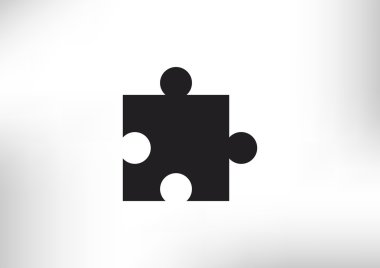 Bulmaca öğesi basit web simgesi