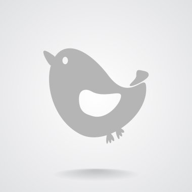 Şarkı kuş basit web simgesi