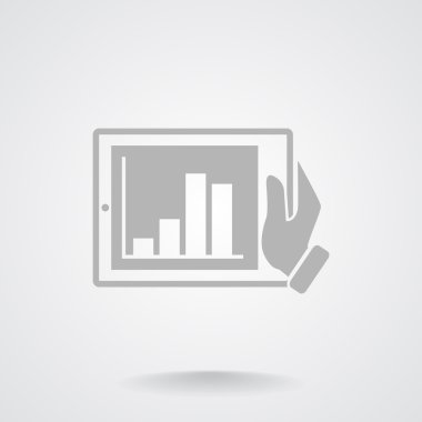 Dijital tablet basit web simgesi