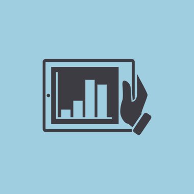 Dijital tablet basit web simgesi