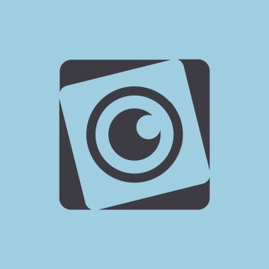 Objektif göz web simgesi