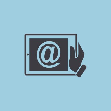 Dijital tablet basit web simgesi