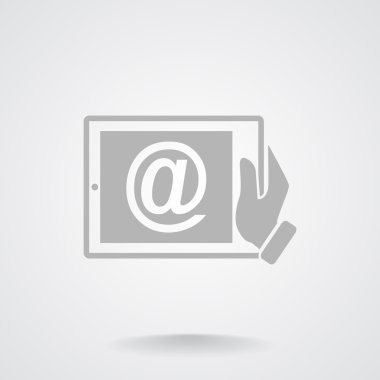 Dijital tablet basit web simgesi