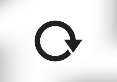 Ok web simgesi olan daire