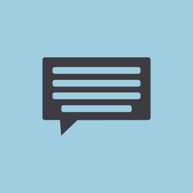 Diyalog kabarcık web simgesi