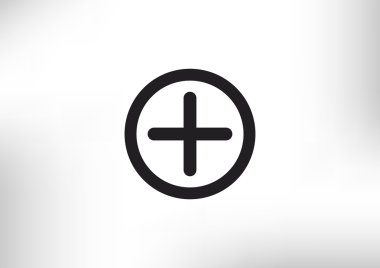 Artı simgesi web simgesi basit