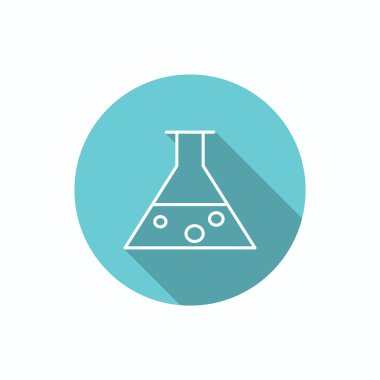 Kimyasal şişesi basit web simgesi