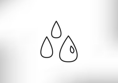Sıvı damlacıkları basit web simgesi