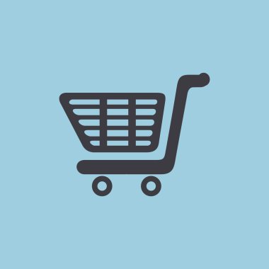 Alışveriş sepeti basit web simgesi