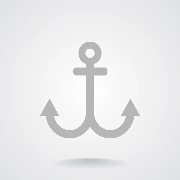 Simple anchor web icon — Stock Vector