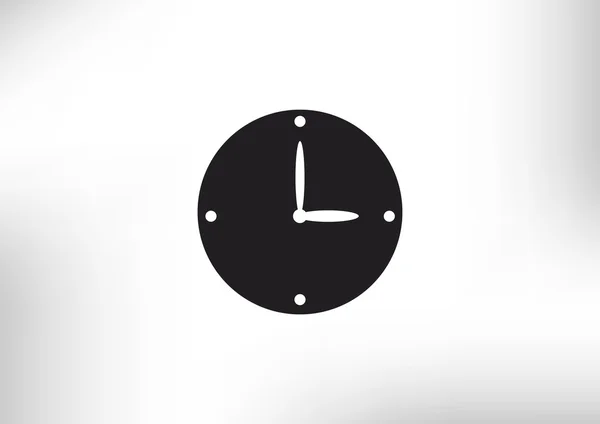 Ícone web relógio simples — Vetor de Stock