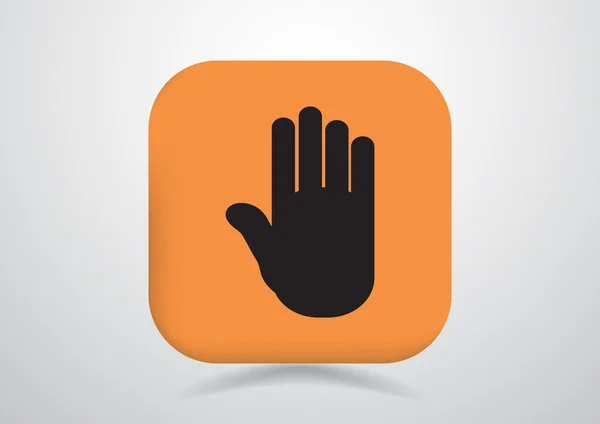 Ikony WWW ludzkiej dłoni — Wektor stockowy