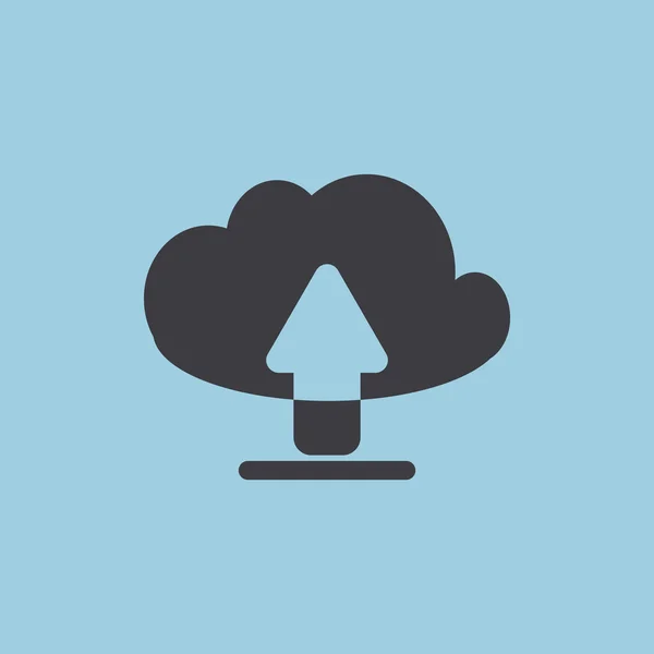 Symbole zum Herunterladen von Cloud-Dateien — Stockvektor