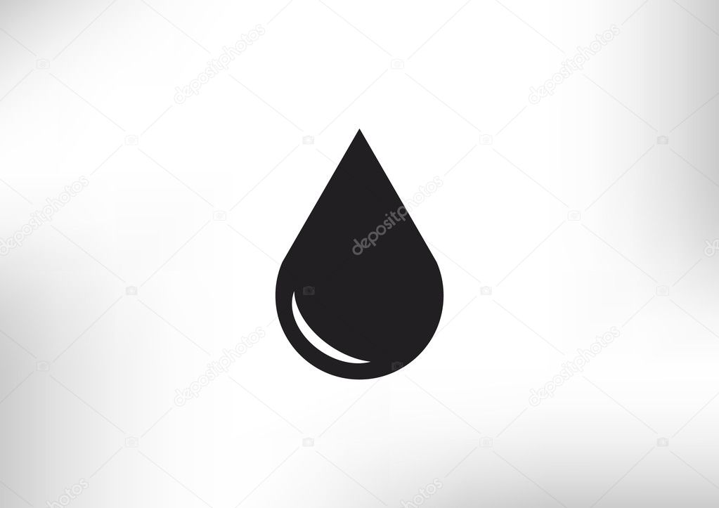 Liquid droplet simple web icon