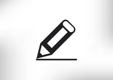 Çizim kalem basit web simgesi