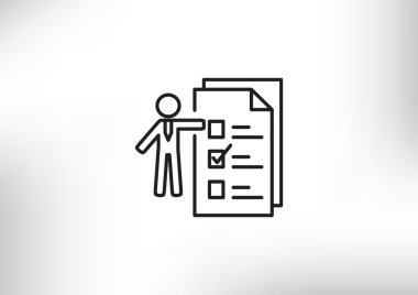 İnsan ile web simgesi listelemek için