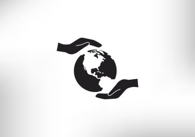 Dünya eller web simgesi