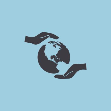 Dünya eller web simgesi