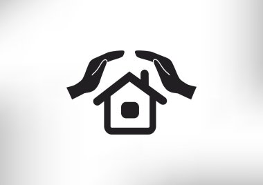 Evde el basit simgesi,