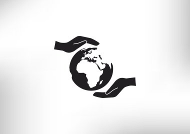 Dünya eller web simgesi