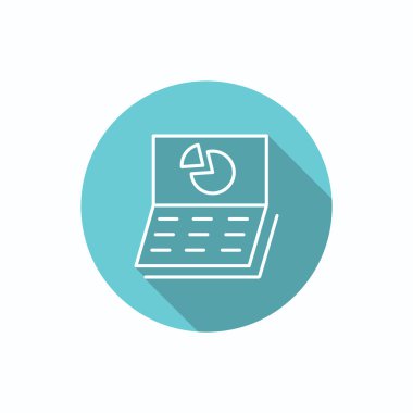 Basit laptop ekran simgesini grafikte ile