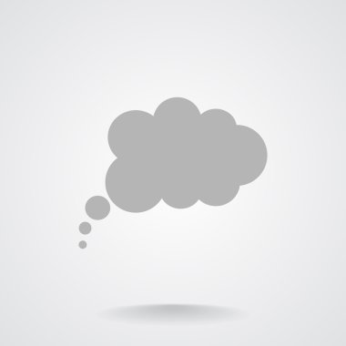 Bulut köpük basit web simgesi