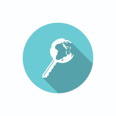 Dünya web simgesi anahtarı