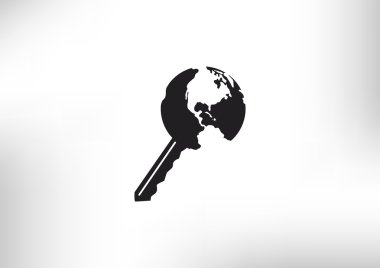 Dünya web simgesi anahtarı