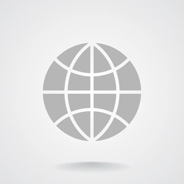 Simplu glob web icon — Vector de stoc