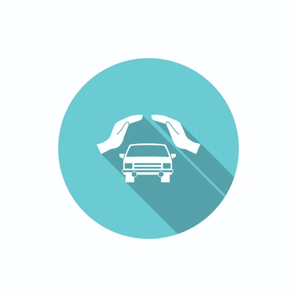 Car protection concept icon — Stock Vector