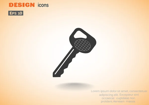 Simple key web icon — Stock Vector
