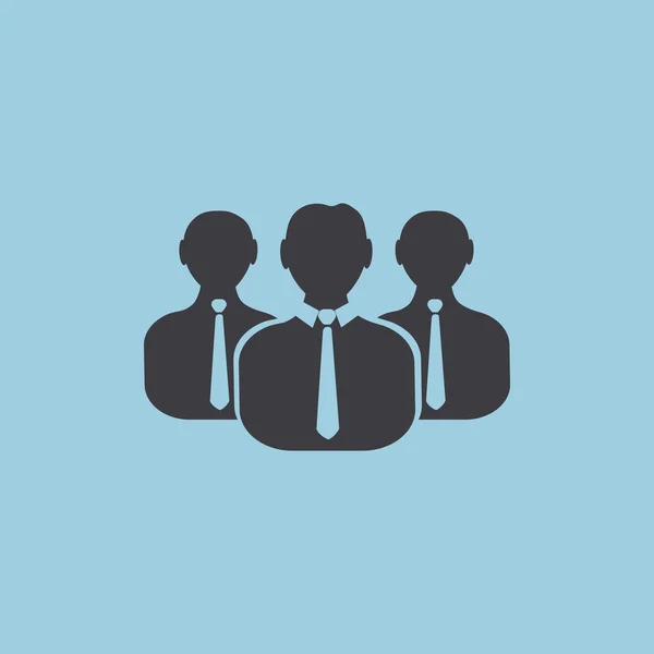 Groupe de personnes icône web simple — Image vectorielle