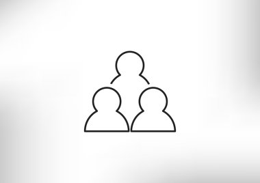 Grup insanlar basit web simgesi