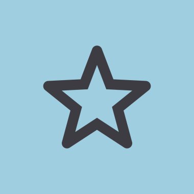 Basit yıldız web simgesi